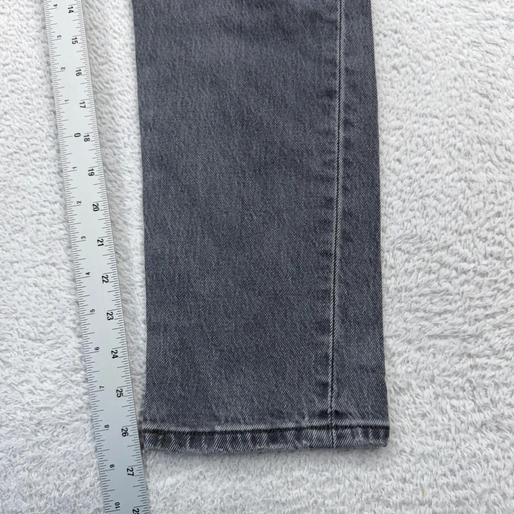 Levis Premium 501 Original Fit Gray‎ Distressed Straight Leg Jeans W29 L28 29502